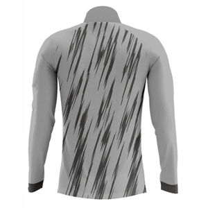 T-shirt à manches longues à fermeture éclair réversible par sublimation, impression personnalisée de performance athlétique, écologique, léger et respirant - Product Image 4