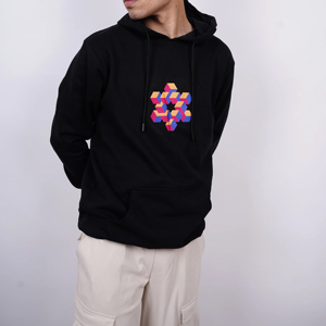 Venta al por mayor 2025 Diseño de alta calidad Multi Color Impreso Básicos personalizados, Sudadera con capucha de mezcla de algodón Hombres Sudaderas con capucha de tela de gran tamaño - Product Image 6