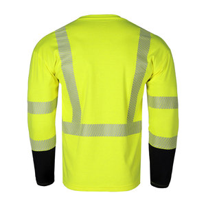 Vente en gros 95% modacrylique/5% coton Vêtements de travail Hi Viz Work Class 3 Fr Tricot Sécurité Ignifuge Travailleur Chemise de travail industriel - Product Image 3