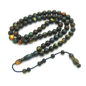 <b>Red</b> Resin Bead Necklace with <b>Bow</b> Pendant and Gold Plated Stainless Steel Chain, Elegant Choker Gift Jewelry - Product Image 2