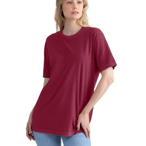 T-shirt en coton respirant pour femme, coupe classique, motif uni, taille 3600SW, t-shirt en coton doux lavé, personnalisable OEM, haute qualité - Product Image 1