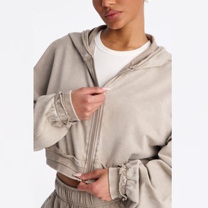 Pantalones Cortos de Talla Grande para Mujer, Casuales, Ecológicos, de Secado Rápido, Material de Terciopelo, con Capucha y Cierre de Cremallera - Product Image 2