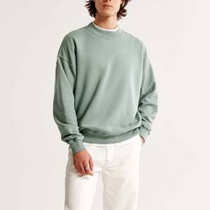 Sweat-shirt pour homme de qualité supérieure personnalisé, coton côtelé, col rond, streetwear, épaules tombantes, pull-over, sweat-shirts pour homme - Product Image 2