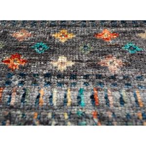 Tapis en laine noué à la main Nuray Blue Pae-5317 9x12, tapis rectangulaire à motifs pour couloir, décoration de salon, design patchwork - Product Image 3