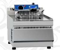 Friteuses électriques de comptoir en acier inoxydable turques avec/sans robinet, alimentation monophasée ou triphasée, provenant d'un fabricant turc