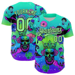 Fournisseur en vrac de maillot de baseball vente en gros de nom et numéro personnalisés tissu léger résistant à l'humidité fait pour les tournois - Product Image 4
