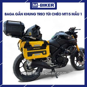 M-BIKER Yamaha กรอบอลูมิเนียม MT15พร้อมที่แขวนระฆังและกระเป๋าด้านข้าง - Product Image 5