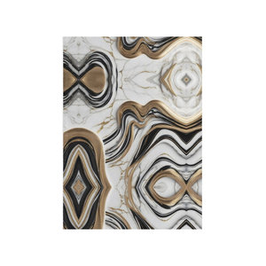 Asciugamano in marmo marrone ad asciugatura rapida con tessuto quadrato in cotone per uso domestico o in spiaggia - Product Image 3