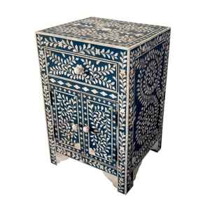 Incrustation d'os de meubles de maison modernes de haute qualité à côté de la table fabricant poli brillant au prix de l'Inde - Product Image 4