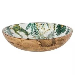 Tazón de Madera de Acacia Premium, Hecho a Mano, Acabado Liso, Apto para Alimentos, Ecológico, Apto para Lavavajillas, para Servir Ensaladas y Frutas - Product Image 1