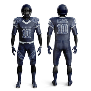 Uniforme de football américain pour hommes OEM/ODM, respirant, protection UV, séchage rapide, 100% polyester, impression de logo personnalisée, léger, manches courtes - Product Image 3