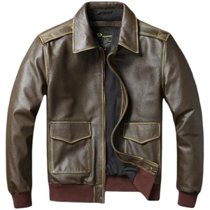 Veste en cuir de couleur unie de conception OEM personnalisée Nouveau style Streetwear Veste en cuir pour femmes et hommes - Product Image 1