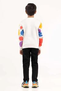 Sweatshirts pour enfants imprimés arc-en-ciel pour garçons pulls en coton de couleur vive pour s'amuser - Product Image 2