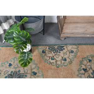 <b>Vintage</b> Turkish <b>Rug</b> Beige Green 3.8 X 12.3ft Classic Large Area Wool Latex Backing Rectangle Patchwork for Hallway for Rooms - Product Image 5