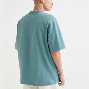 2025 à la mode surdimensionné goutte épaule qualité personnalisée poids lourd 100% coton T-Shirts pour hommes grande taille 240 grammes blanc - Product Image 2