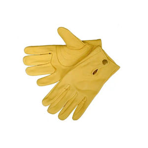 NUEVOS Guantes de Conducción de Cuero Industriales a la Moda con Agarre Superior, de Piel de Vaca, Transpirables para Trabajo al Aire Libre, para Hombre, para Verano - Product Image 1