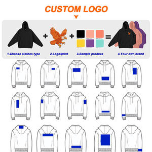 Conjunto de sudaderas y pantalones de chándal unisex de algodón de 430gsm de alta calidad, sudadera con capucha personalizada para hombre y atuendo para correr - Product Image 5