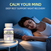 Complément Herbal Équilibre Cortisol 60 Capsules Végétaliennes avec Magnésium Ashwagandha Rhodiola L-Théanine Soutien Anti-Stress pour Adultes