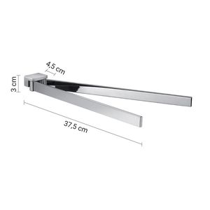 Lipari 37.5 cm ottone cromato porta asciugamani porta bagno in confezione finitura cromata da 1 - Product Image 2