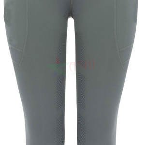 Collants d'équitation à fond intégral pour femmes avec poches zippées et ceinture Prix usine pour produits équestres pour chevaux - Product Image 4