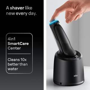 Rasoir électrique Braun Series 7 pour hommes, rasage humide et sec, rasoir à grille étanche avec tondeuse à barbe, système de nettoyage et de charge SmartCare - Product Image 6