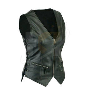 Chaleco de cuero duradero de Invierno para mujer personalizado Diseño de la mejor calidad Venta caliente Chaleco de cuero para mujer En stock - Product Image 2