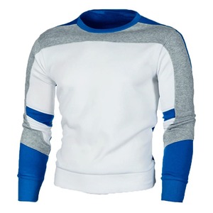 Haute qualité nouveaux hommes décontracté sweat à col rond bloc de couleur automne printemps pull sweats - Product Image 3