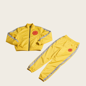 Custom Oversize Sportwear Streetwear Casual Chándal Hombres Chaqueta y Jogger Set Reflective Windbreaker Poliéster Conjuntos - Product Image 5