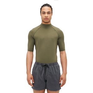 Men UV Protection Swim T Shirt Polyester Spandex Quick Dry Breathable Stretch <b>Surf</b> Shirt Beach Wear Custom OEM Factory - Product Image 1