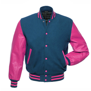 Men's Oversized Varsity Coat Jacket for Cold Winter Stylish Streetwear with Stand Collar <b>Woolen</b> Fabric OEM Service Available - Product Image 5