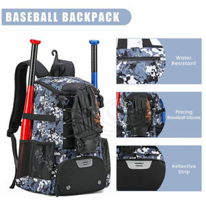 Sacs de baseball de style décontracté des fabricants pakistanais Matériau en nylon durable Logo personnalisé Couleur unie Utilisation sportive à prix économique - Product Image 6