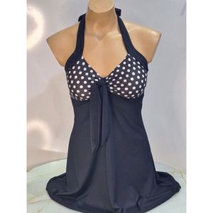 Pantaloncini a pois da donna costume da bagno