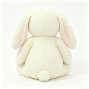 Peluche lapin crème personnalisée, oreilles tombantes, lapin en peluche blanc, lapin assis en peluche, lapin en peluche doux - Product Image 5