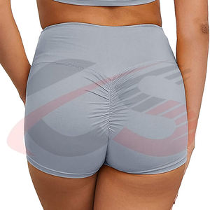 Short de fitness taille haute pour femmes avec impression de logo personnalisé Design respirant arrivant au tarif de gros - Product Image 4