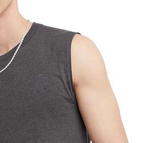 Camisetas sin mangas XL de alta calidad para hombre, camisetas de gimnasio de Color sólido hechas a medida, camisetas transpirables tejidas con estampado al por mayor - Product Image 4