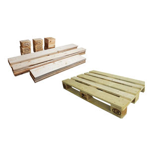 Palé de madera Premium ideal para uso a largo plazo en áreas de fabricación y transporte a granel Palé de madera funcional esencial - Product Image 3