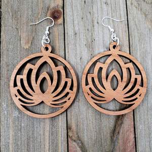 ต่างหูทรงหยดน้ำทำจากไม้น้ำหนักเบามีแบรนด์ตามสั่งสำหรับเป็นของขวัญสำหรับผู้หญิง - Product Image 6