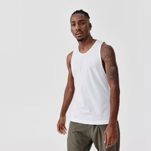 Haute qualité coton col rond séchage rapide sans manches débardeur pour hommes décontracté couleur unie Logo confortable respirant tricoté gilet - Product Image 1