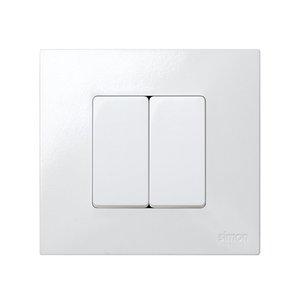 Interruttore a mezza piastra bianco (Simon 27 27201-64) - Product Image 2