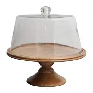 Présentoir de table de mariage en bois de support de gâteau de résine de tourbillon bleu de forte demande pour le dessert d'anniversaire - Product Image 3