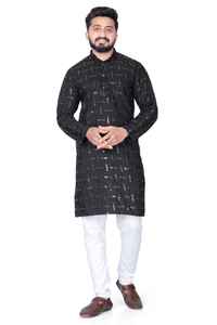 Kurta en coton traditionnel indien de qualité supérieure pour homme, de style vintage, pour les événements festifs - Vêtement élégant Kurta en 2026 - Product Image 3