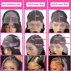 Parrucca in <span class=keywords><strong>Capelli</strong></span> Umani Vergini Grezzi Cambogiani con Pizzo Svizzero Trasparente HD, 10-40 Pollici, Naturale, per Donne - Product Image 6