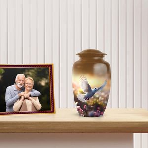 <b>Birds</b> Cremation Urns for Men Ashes Adult Male Burial Urns for Adult Human Ashes Women Unique Ashes Custom Size - Product Image 3