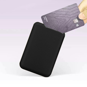 Custodia a Portafoglio Magnetica Universale in Similpelle per iPhone PART0084, Porta Carte di Credito, Adesivo Posteriore per Telefono, Accessorio Moda - Product Image 4