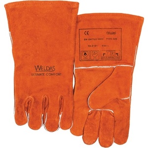 ถุงมือเชื่อมโลหะ WELDAS สีแดง EN 388 EN 12477 PPE ประเภท II ขนาด XL (9.5) - แพ็ค 5 ชิ้น - Product Image 1