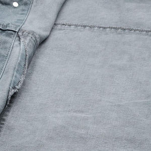 Nouvelle arrivée Veste bomber en denim pour homme Coupe ajustée Col montant Coupe-vent Respirante Durable Mode extérieure - Product Image 4