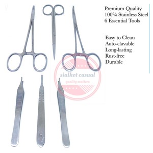 Kit de entrenamiento de sutura Dental profesional Kit de herramientas de tijeras de almohadilla de práctica de sutura - Product Image 2