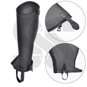 Servicio OEM ODM, Medias Polainas de Cuero Duraderas y Ligeras para Montar a Caballo, Calidad Premium, Precio Competitivo, Colores Personalizables - Product Image 5