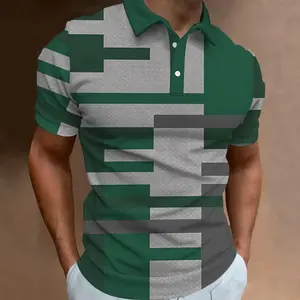 Camiseta de polo de algodón 100% para hombre, camiseta informal de gran tamaño transpirable de nuevo diseño personalizado, Color sólido, venta al por mayor - Product Image 5