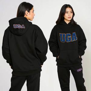 Sudadera con Capucha Ligera de Punto, con Logotipo Personalizado en Relieve y Emblema Frontal, para Mujer - Product Image 1